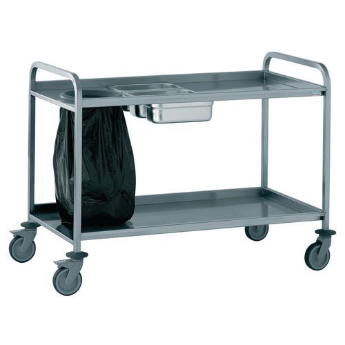 Chariot 3 bacs GN1/3 inox 10cm - Lean Management - Tournus Equi