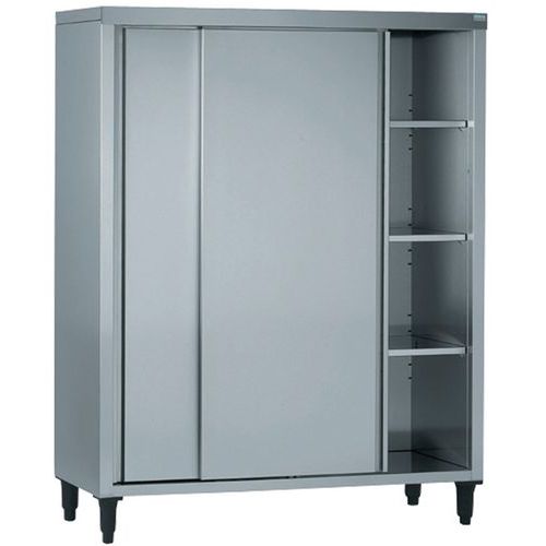Armoire haute Tournus - Portes coulissantes 60x120x180cm - Équipement de restauration - Hauteur 180cm