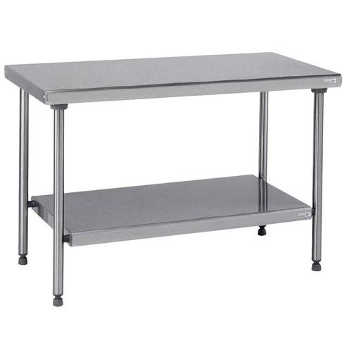 Table de préparation centrale étagère largeur 180cm Tournus Table de préparation centrale étagère largeur 180cm Tournus