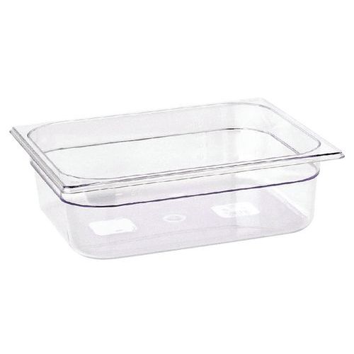 Bac Gastronome GN 2/1 Copolyester Transparent 65 x 53 x 20 cm - Préparation Culinaire Facile et Robuste