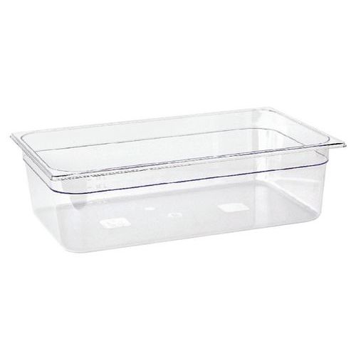 Bac Gastronome GN 1/1 Copolyester Transparent 53x32.5x6.5cm 8.5L - Résistant et Pratique