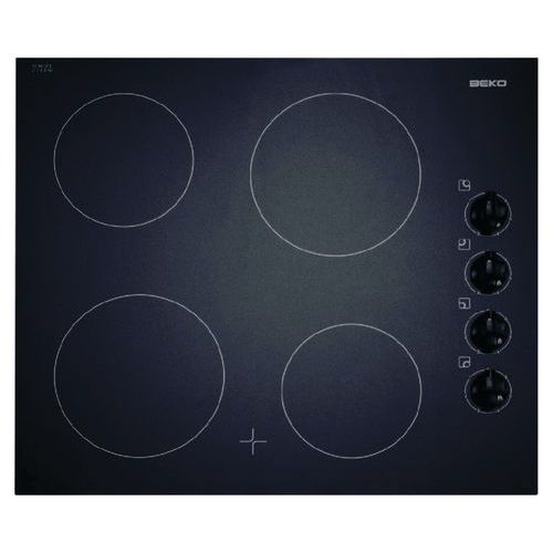 Table de cuisson vitrocéramique 4 foyers Beko HIC64100 Table de cuisson vitrocéramique 4 foyers Beko HIC64100