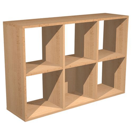 Meuble De Rangement 6 Cases Maxicube - Hêtre