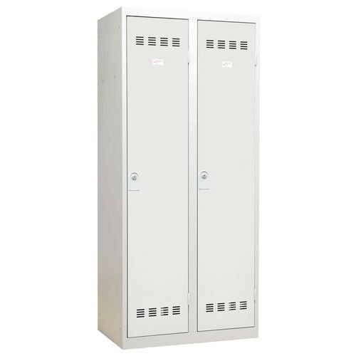 Vestiaire Industrie Salissante 2 Colonnes 400mm Clés Gris