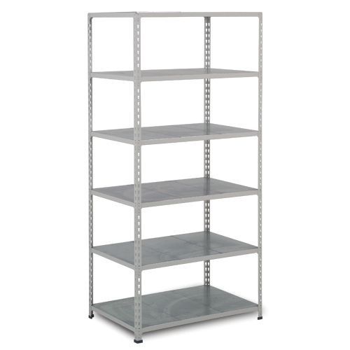 Rayonnage Rapid 2 6 Tablettes Metal 1980x915x305 Zingué