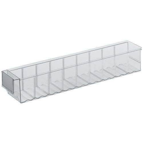 Bac-tiroir Lxlxh=500x91x81mm Transparent