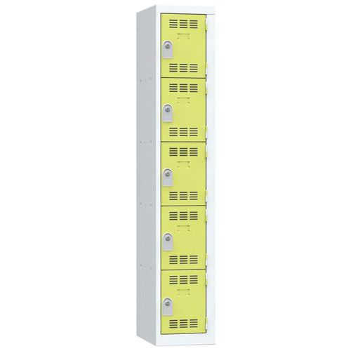 Vestiaire 1 Colonne 300mm 5 Cases Clés Anis