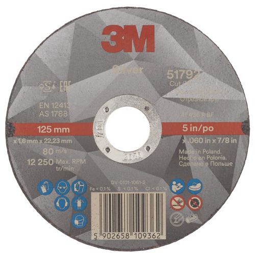 3m 1 Disque à Tronçonner Silver Plat T41 3M