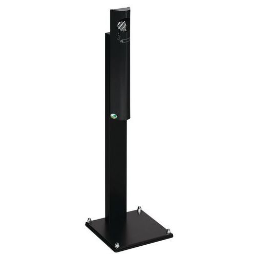 Cendrier Mural Acier - Avec Pied - 3.5l - Anthracite Avec Pied Noir