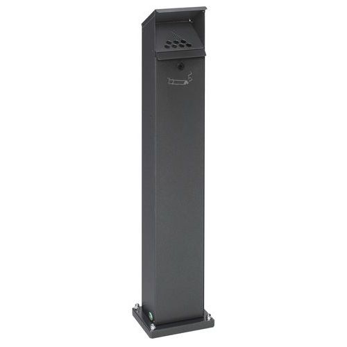 Cendrier Sur Pied Acier - 2l - Argent Antique