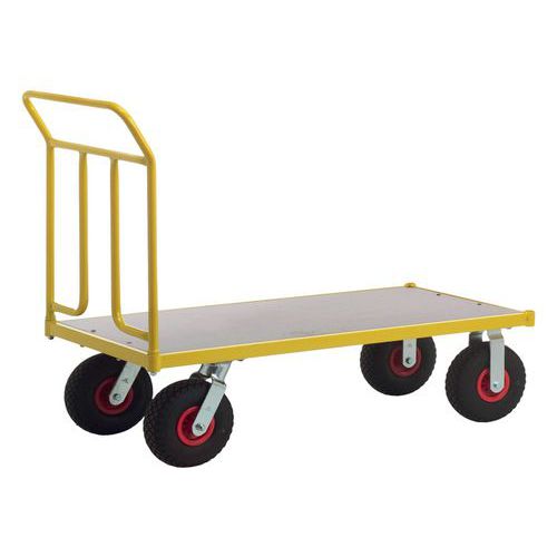 Chariot Plateforme Tw 1250 Force 400 Kg Roue Pneumatique
