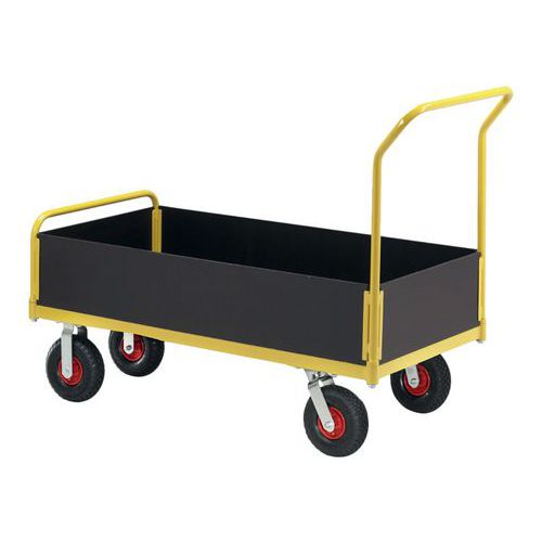 Chariot Plateforme 4 Cotés Tw Lws 1000 Force 400 Kg Roue Pneumatique