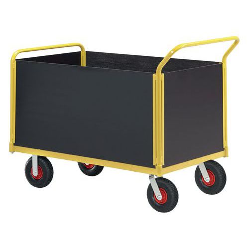 Chariot Plateforme 4 Cotés Tw Hws 1000 Force 400 Kg Roue Pneumatique