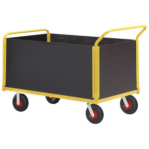 Chariot 4 Cotés Pleins Tw Hws 1250 Force 400 Kg Roue Pneumatique