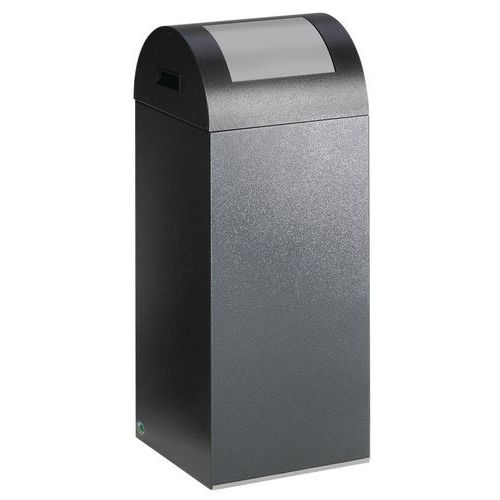 Poubelle Tri Anti-feu - 60 L - Antique Trappe Anthracite