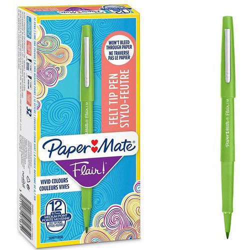 Boîte De 12 Stylos Feutre Flair® - Paper Mate®