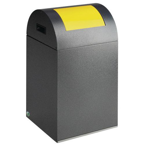 Poubelle Tri Anti-feu - 43 L - Antique Trappe Jaune