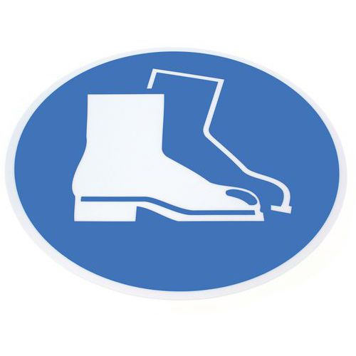 Pictogramme 430 Mm Bleu/blanc - Chaussures Sécurité