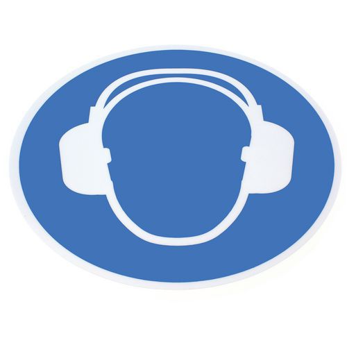 Pictogramme 430 Mm Bleu/blanc - Protection Antibruit