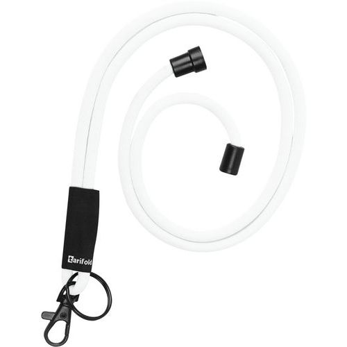 Cordon Rond Confort - Blanc - Avec Mousqueton