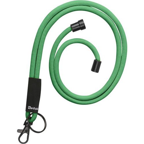 Cordon Rond Confort - Vert - Avec Mousqueton