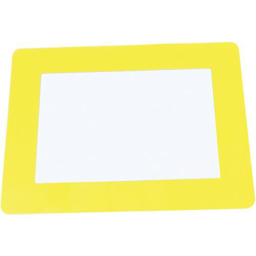 10 Cadres Au Sol Adhésif - A4 - Permanent - Jaune