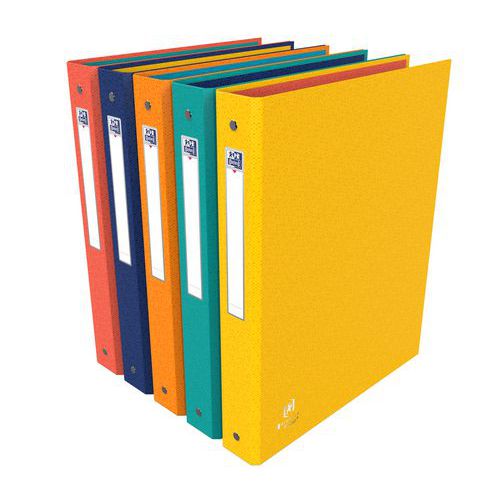 Oxford - Classeur Bicolor A4 - Dos 40mm 4 Anneaux - Éco-responsable PEFC Assortis