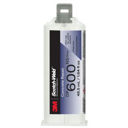 3M - Résine de réparation béton Scotch-Weld DP 600 - 48,5 ml Gris - Adhésif haute performance
