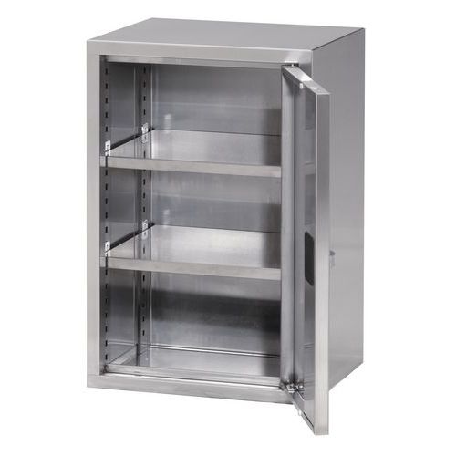 Armoire murale en inox 1 porte Manutan.fr