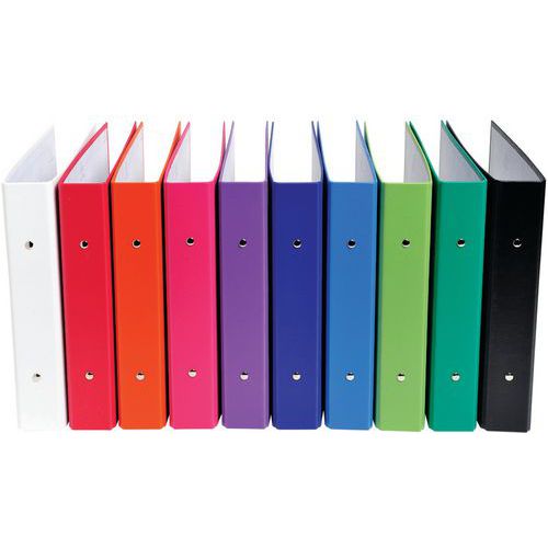 Set De 20 Classeurs 2 Anneaux Pp 17x22 30mm Assortis