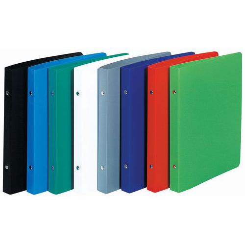 Set De 15 Classeurs Pp Unis 2 Anneaux Assortis 17x22