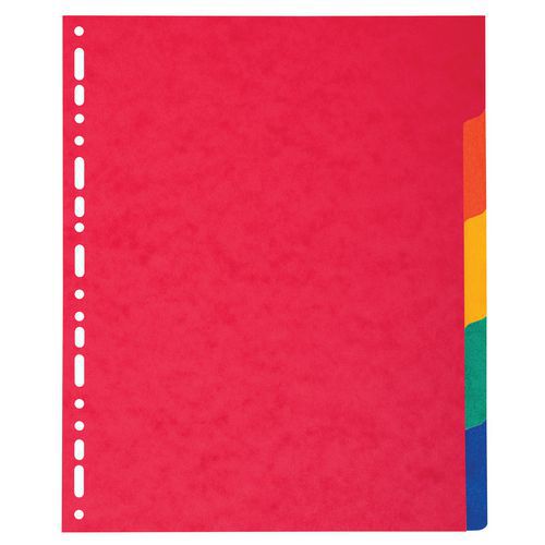 Set De 5 Intercalaires Carte Lustrée 225g A4 Maxi