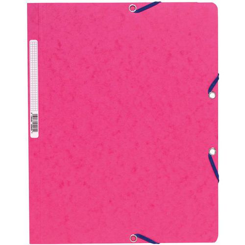 Chemise Ã‰lastique Sans Rabat Carte Lustrée 400gmÂ² A4 Fuchsia