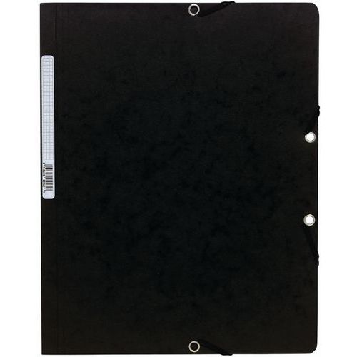 Chemise à lastique Sans Rabat Carte Lustrée 400gmÂ² A4 Noir