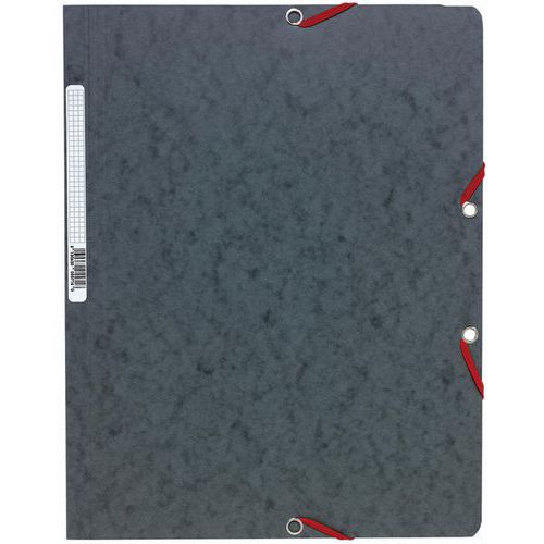 Chemise à lastique Sans Rabat Carte Lustrée 400gmÂ² A4 Gris