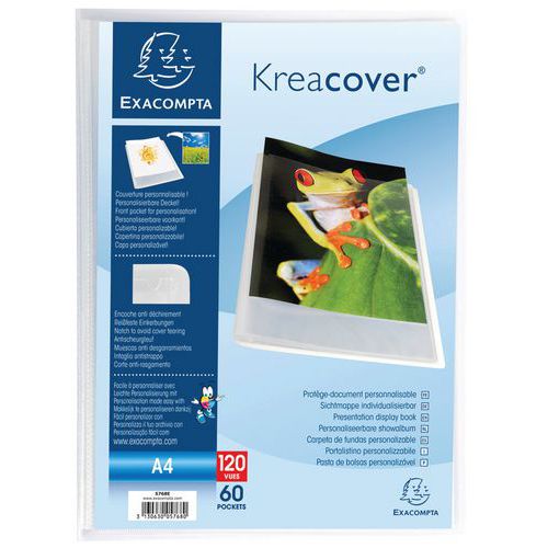Protège-documents en PP semi rigide kreacover® 120 vues A4 Protège-documents en PP semi rigide kreacover® 120 vues A4