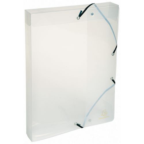 Boite De Classement Exabox Dos 40mm Polypropylène Crystal A4