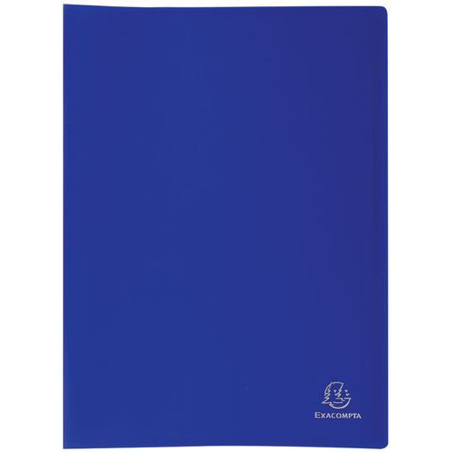 Protège-documents Bleu Pp Souple Opaque 20 Vues A4
