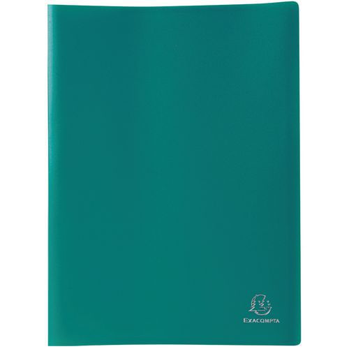 Protège-documents Vert Pp Souple Pochettes Opaque 40 Vues A4