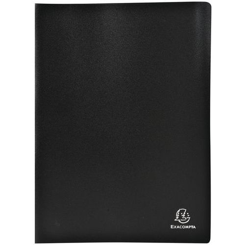 Protège-document Noir Pp Souple Pochettes Opaque 100 Vues A4