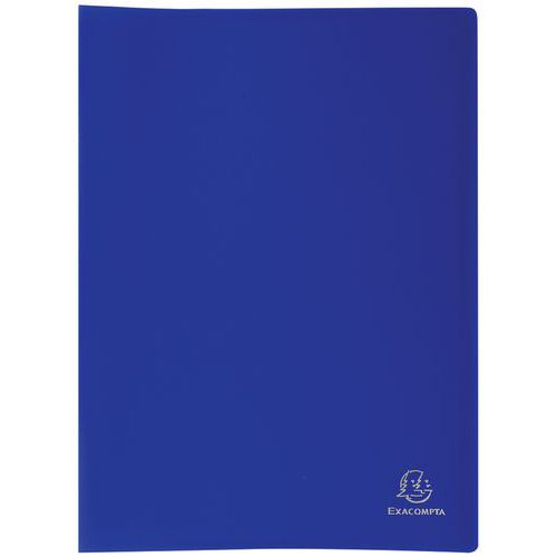 Protège-document Bleu Pp Souple Pochettes Opaque 120 Vues A4