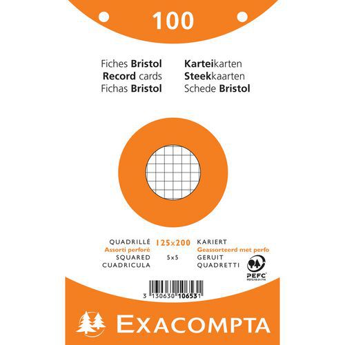 Set De 12 Paquets 100 Fiches Film Perforé 125x200mm Assortis