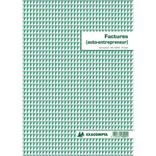 Manifold Factures Micro-entrepreneur 297x21cm 50 Feuillets