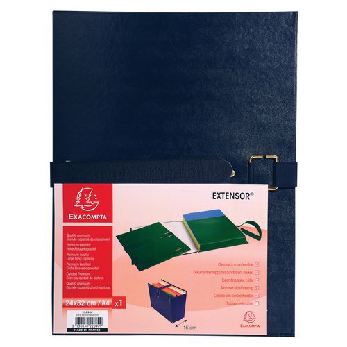 Chemise Dos Extensible ExtensorÂ® - 24x32cm Bleu