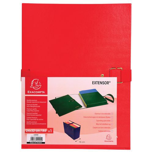 Chemise Dos Extensible ExtensorÂ® - 24x32cm Rouge