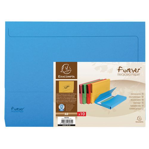 Set De 5 Chemises Poche Vifs Forever® 245x325cm Assorties