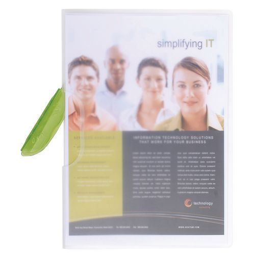 Set 25 Chemises Pp Clip Couleur Design A4 Assorties