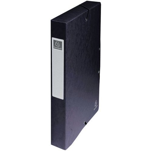 Boite De Classement Exabox Dos 40mm Carte Lustrée - A4 Noir