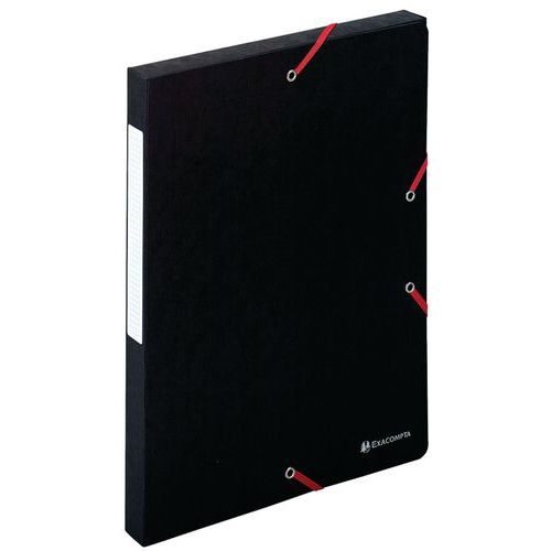 Boite Exabox Dos 25mm Carte Lustrée Scotten A4 Noir