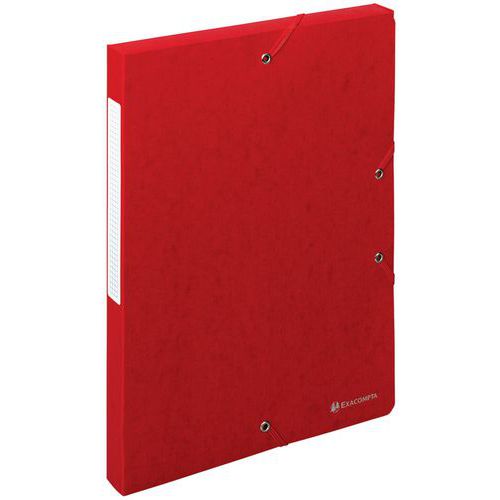Boite Exabox Dos 25mm Carte Lustrée Scotten A4 Rouge